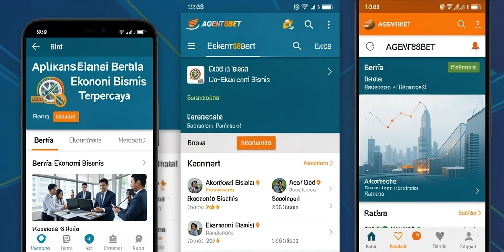 Antarmuka AGENT88BET menampilkan informasi ekonomi yang jelas dan terorganisir.