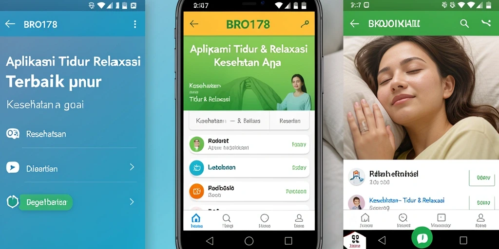 Antarmuka pengguna <strong>BRO178</strong> yang intuitif dan fitur relaksasi.