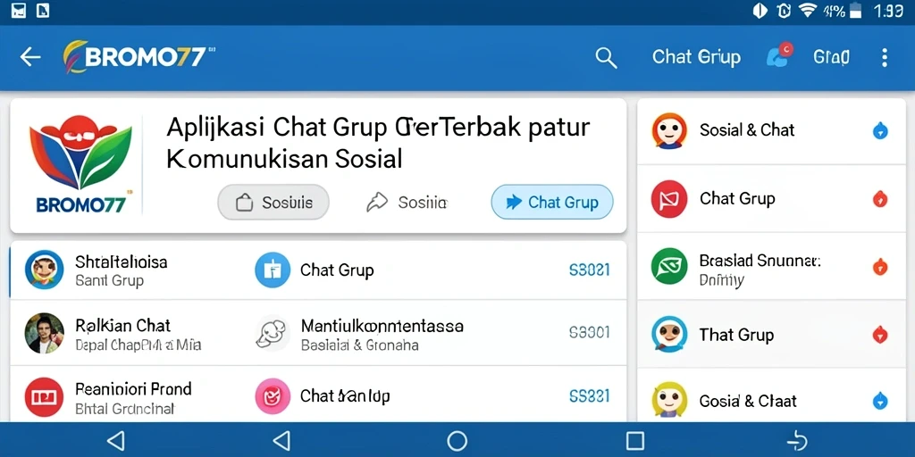 Tampilan antarmuka BROMO77 yang sederhana dan fungsional.