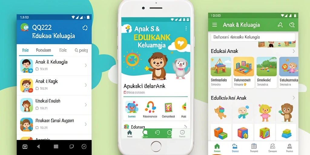 Tampilan antarmuka edukatif dan interaktif dari QQ222.