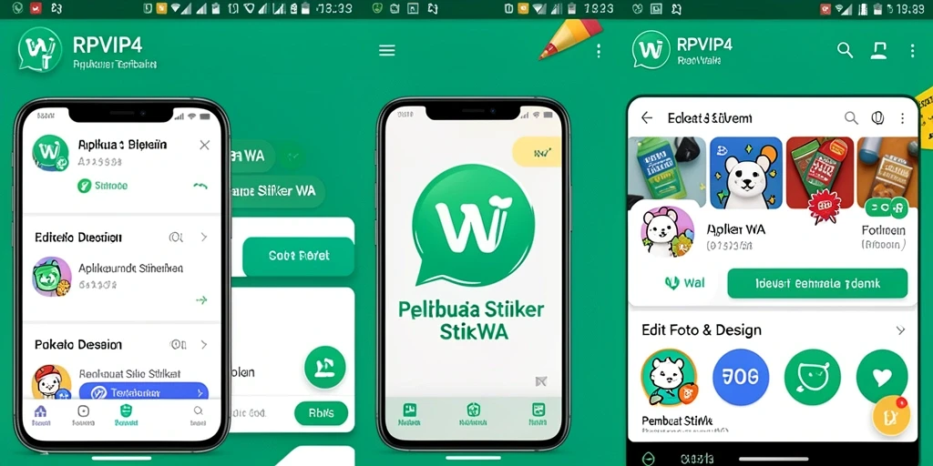 Antarmuka RPVIP4 yang intuitif untuk Pembuat Stiker WA.