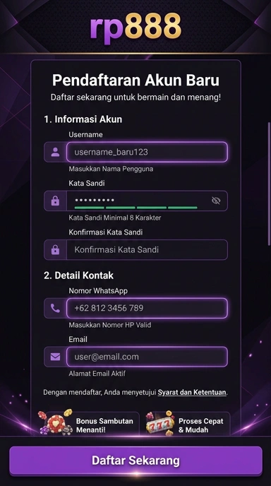 Cara Registrasi Akun Baru rp888 untuk Pengguna Android