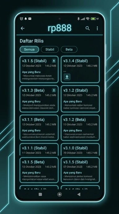 Riwayat Versi rp888 Terbaru untuk Pengguna Android